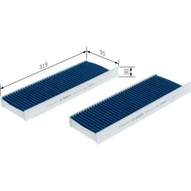 Filter, Innenraumluft 0 986 628 610