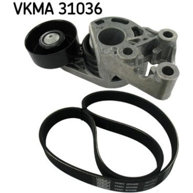 SKF Keilrippenriemensatz VKMA 31036