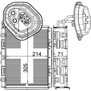 Mahle Verdampfer, Klimaanlage BEHR Premium Line AE 4 000P