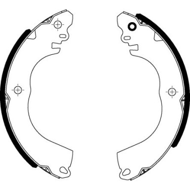 Hella Bremsbackensatz 8DB 355 022-301 Hella Bremsbackensatz 8DB 355 022-301