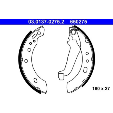 Bremsbackensatz 03.0137-0275.2 Bremsbackensatz 03.0137-0275.2