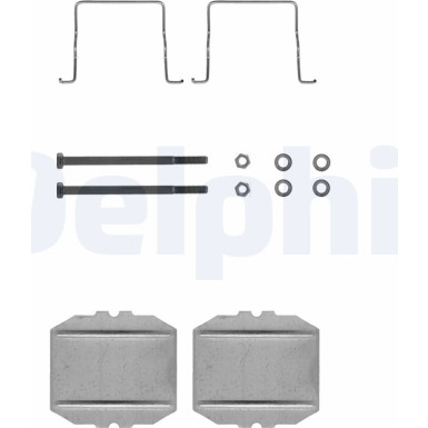 Delphi Zubehörsatz, Scheibenbremsbelag LX0122