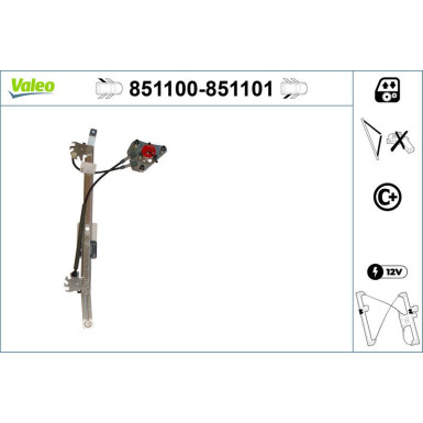 Valeo Fensterheber 851100