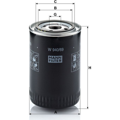 Ölfilter W 940/69