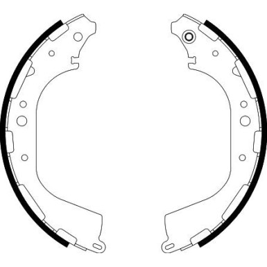 Hella Bremsbackensatz 8DB 355 002-341