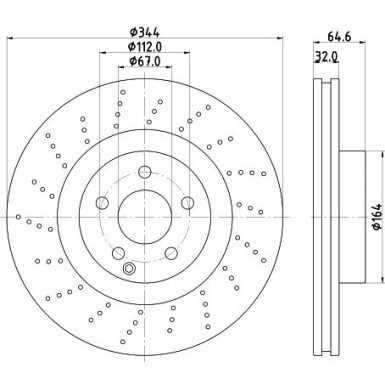 Bremsscheibe 8DD 355 116-951 Bremsscheibe 8DD 355 116-951