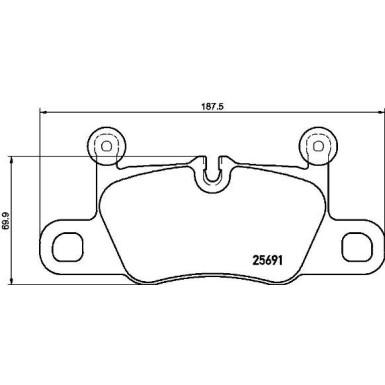 Brembo Bremsbelagsatz, Scheibenbremse PRIME LINE P 65 031 Brembo Bremsbelagsatz, Scheibenbremse PRIME LINE P 65 031