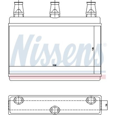 Nissens Wärmetauscher, Innenraumheizung 70522