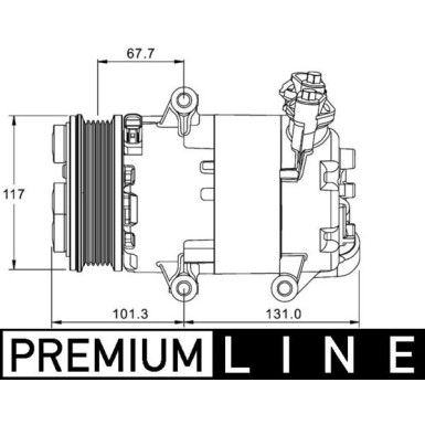 Kompressor, Klimaanlage ACP 1330 000P Kompressor, Klimaanlage ACP 1330 000P