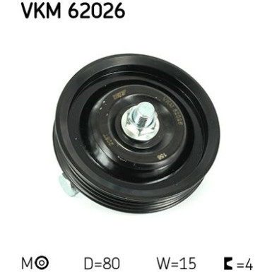 Spannrolle, Keilrippenriemen VKM 62026 Spannrolle, Keilrippenriemen VKM 62026