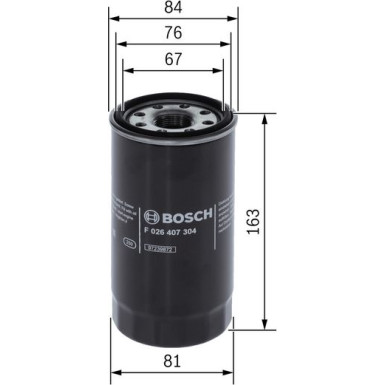 Ölfilter F 026 407 304 Ölfilter F 026 407 304