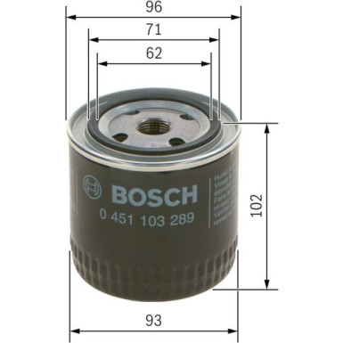 BOSCH 0 451 103 289 Ölfilter BOSCH 0 451 103 289 Ölfilter