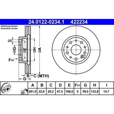 Bremsscheibe 24.0122-0234.1