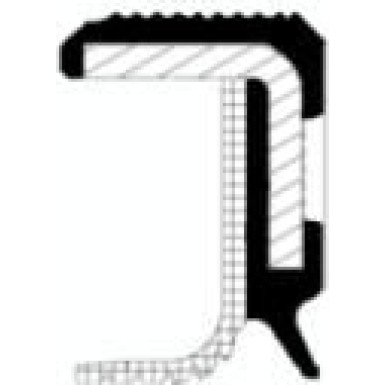 Wellendichtring, Kurbelwelle 15015976B Wellendichtring, Kurbelwelle 15015976B