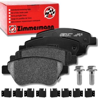 ZIMMERMANN 23982.180.2 Bremsbeläge mit akustischer Verschleißwarnung, mit Schrauben, Feder ZIMMERMANN 23982.180.2 Bremsbeläge mit akustischer Verschleißwarnung, mit Schrauben, Feder