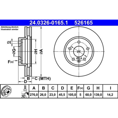 Bremsscheibe 24.0326-0165.1