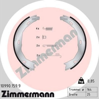 Zimmermann Bremsbackensatz, Feststellbremse 10990.159.9