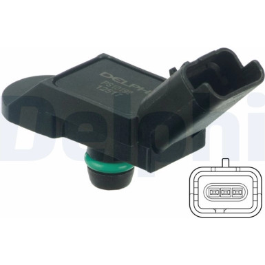 Delphi Sensor, Saugrohrdruck PS10192 Delphi Sensor, Saugrohrdruck PS10192