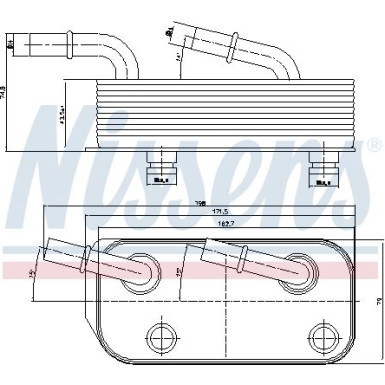 Nissens Ölkühler, Automatikgetriebe FIRST FIT 90658