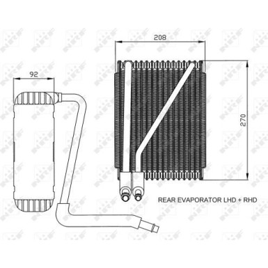 Verdampfer, Klimaanlage 36044 Verdampfer, Klimaanlage 36044