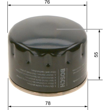 BOSCH 0 451 103 141 Ölfilter BOSCH 0 451 103 141 Ölfilter