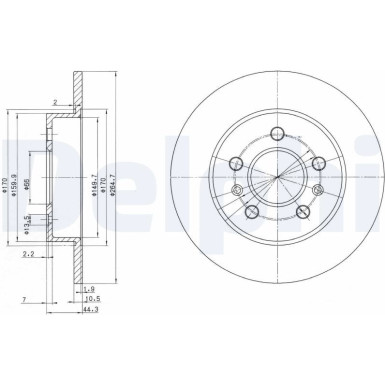 Bremsscheibe BG2696