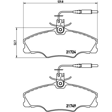 Brembo Bremsbelagsatz, Scheibenbremse PRIME LINE P 61 056