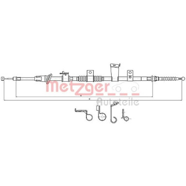 Metzger Seilzug, Feststellbremse 17.2300