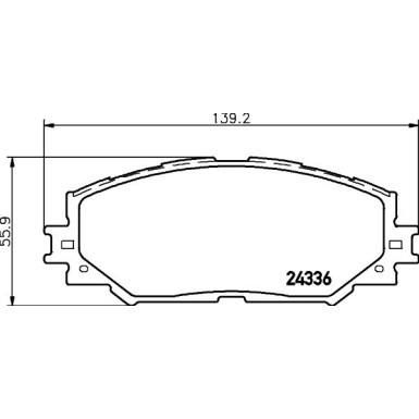 Bremsbelagsatz, Scheibenbremse 8DB 355 006-861