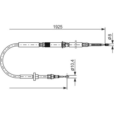 Seilzug, Feststellbremse 1 987 477 959 Seilzug, Feststellbremse 1 987 477 959