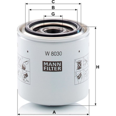 Ölfilter W 8030 Ölfilter W 8030