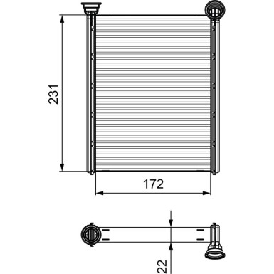 Valeo Wärmetauscher, Innenraumheizung 811534
