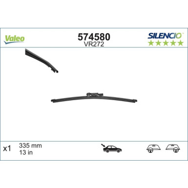 Valeo Wischblatt Scheibenwischer SILENCIO REAR 574580