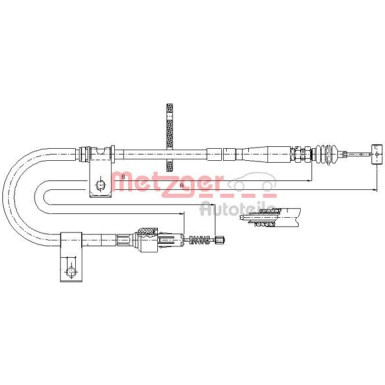 Metzger Seilzug, Feststellbremse 17.5041