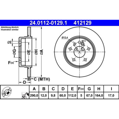 Bremsscheibe 24.0112-0129.1