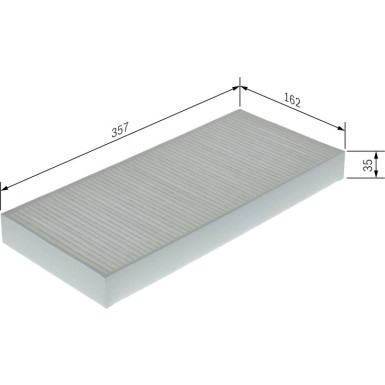 Filter, Innenraumluft 1 987 435 157 Filter, Innenraumluft 1 987 435 157