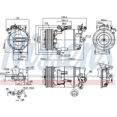 Kompressor, Klimaanlage 890015 Kompressor, Klimaanlage 890015