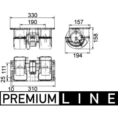 Mahle Innenraumgebläse BEHR Premium Line AB 79 000P