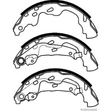 Bremsbackensatz J3502073