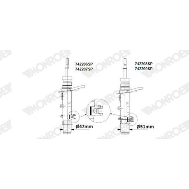 Monroe Stoßdämpfer 742209SP