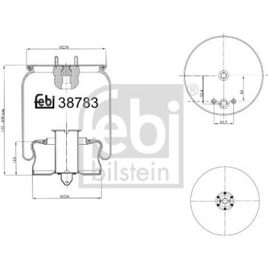 FEBI BILSTEIN 38783 Federbalg, Luftfederung
