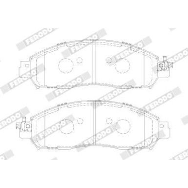 Ferodo Bremsbelagsatz, Scheibenbremse PREMIER ECO FRICTION FVR5284 Ferodo Bremsbelagsatz, Scheibenbremse PREMIER ECO FRICTION FVR5284