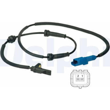 Delphi Sensor, Raddrehzahl SS20390 Delphi Sensor, Raddrehzahl SS20390