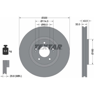 Bremsscheibe 92169903 Bremsscheibe 92169903