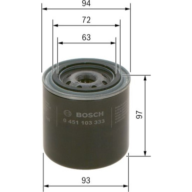 BOSCH 0 451 103 333 Ölfilter BOSCH 0 451 103 333 Ölfilter