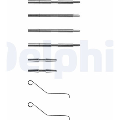 Delphi Zubehörsatz, Scheibenbremsbelag LX0068