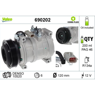 Kompressor, Klimaanlage 690202 Kompressor, Klimaanlage 690202