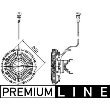 Mahle Kupplung, Kühlerlüfter BEHR Premium Line CFC 99 000P