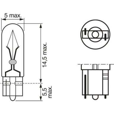 Glühlampe, Kennzeichenleuchte 1 987 302 240 Glühlampe, Kennzeichenleuchte 1 987 302 240
