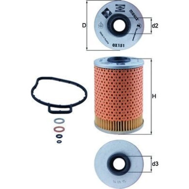 Ölfilter OX 151D Ölfilter OX 151D